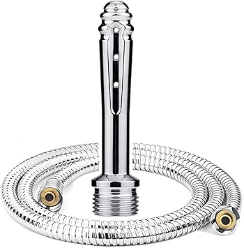 Metal Shower For Enema And Vaginal Flush Enemator Anal Cleaning Shower For Men And Women Hand Shower Bidet For Pregnant Women 59 Inch Shower Hose Small Amazon De Drogerie Korperpflege