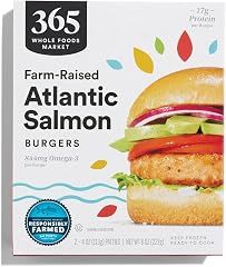365 by Whole Foods Market Farm-Raised Atlantic Salmon Burger, 8 OZ