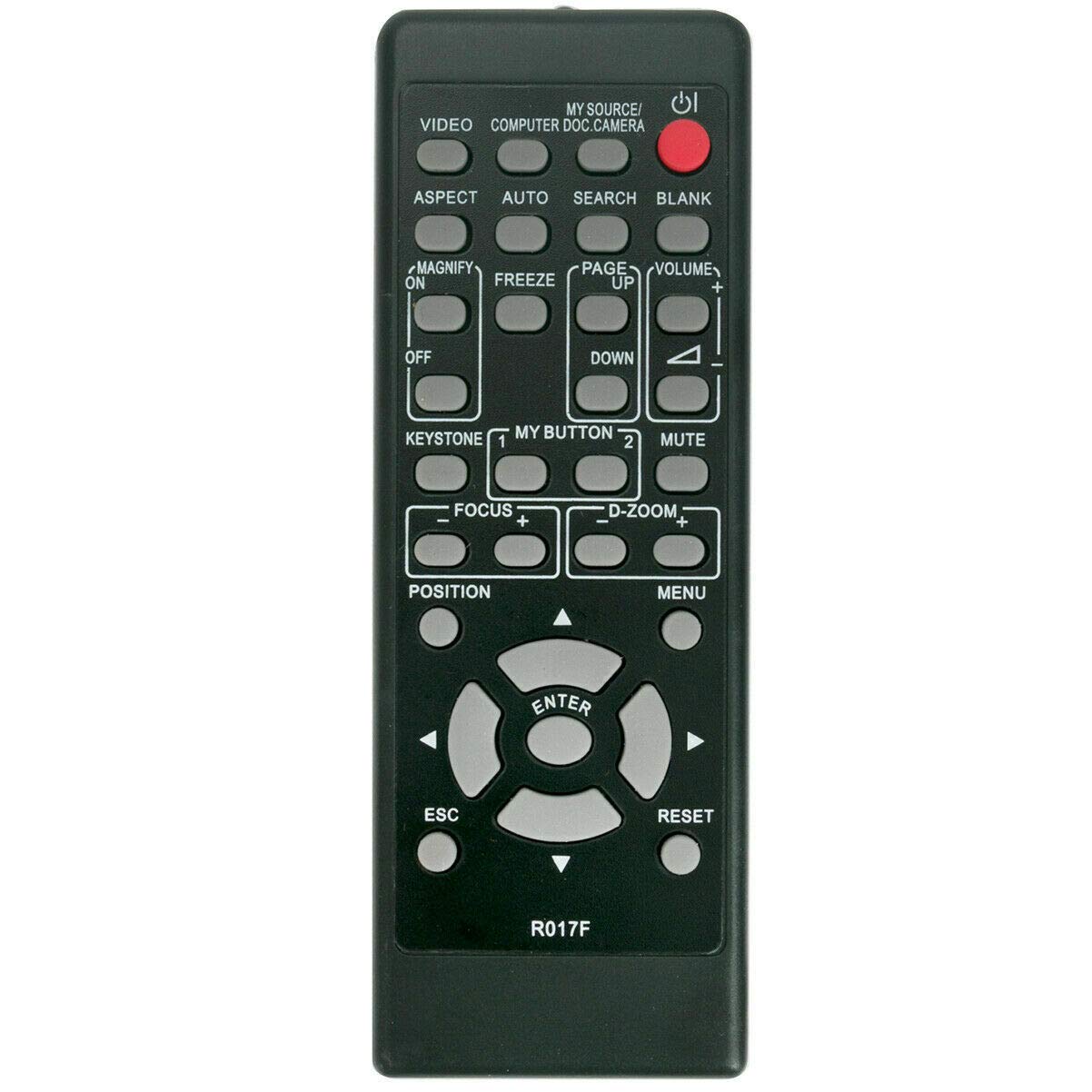 VINABTY R017F Replace Remote Control for Hitachi Projector HCP-320X HCP-3250X HCP-2700X 320X 3230X 3250X 3580X 3560X N4010X Q282 Q311 HCP-3050X/3250X/2700X/2720X/2600X HCP-U25E HCP-U25S HCP-U26W