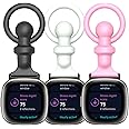 Pocket Band Fob,Compatible with Fitbit Versa 4/Versa 3/Fitbit Sense 2/Sense Watch Holder Clasp Adapter Connector Nurse Silicone Pin Fob Portable