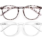 IBOANN Blue Light Glasses for Woman/Men, Fashion Blue Light Glasses Men, Fake Glasses Help Reduce Screen Fatigue