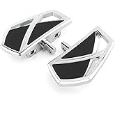Motorcycle Mini Floorboards Phantom Foot Pegs Male Mount Style Footrests Fit for Harley Dyna Touring Road King Street Glide Road Glide Sportster 883 Softail Fat Boy Universal