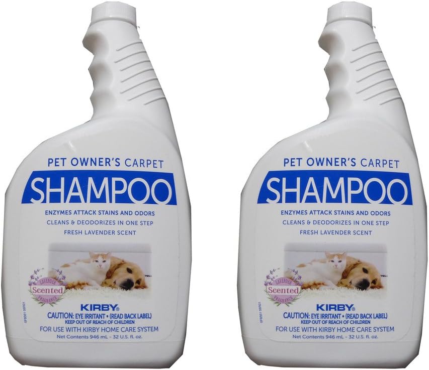 2-32 oz. Genuine Kirby Pet Owners Shampoo. Use with All Model Kirby Vacuum Cleaner Shampooer Systems.