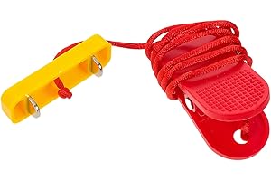 Totority Treadmill Emergency Stop Key with Dual Plug, Universal 2-Prong Safety Switch for Fitness Equipment,