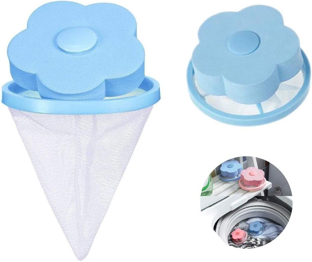 Prettyui Reusable Washing Machine Floating Lint Mesh Bag Portable