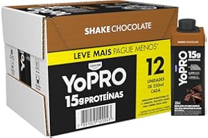 YoPRO Bebida Láctea UHT Chocolate 15g de proteínas 250ml - 12 unidades