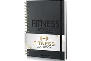 Gym Workout Journal (A5) - Hardback Leather PU Workout Tracker (128 Workouts) - Set Goals & Track Progress | Premium Fitness Journal & Log Book by Gorilla Fit