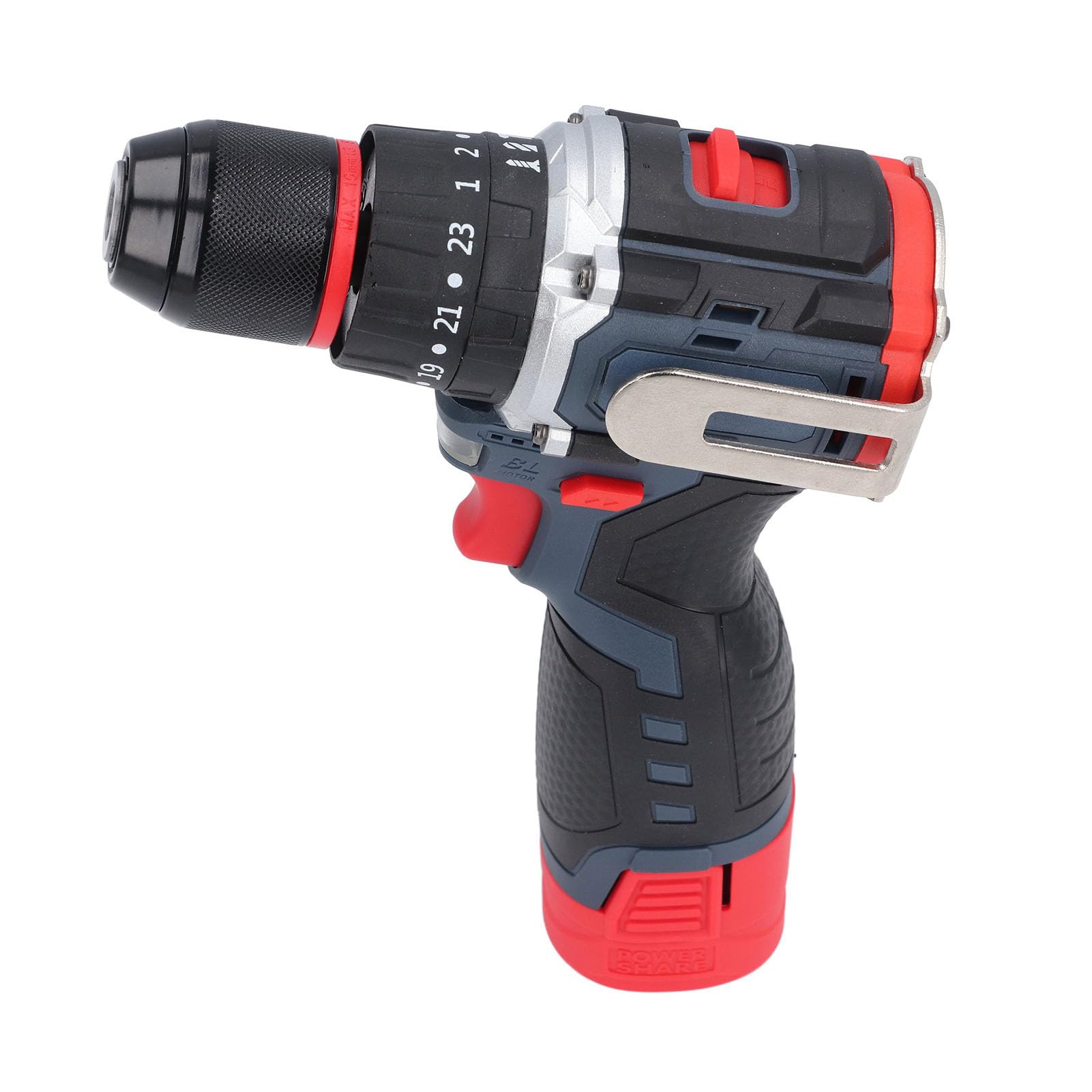 Photo 1 of (sold for parts) Yunir 18V Impact Driver, 80NM 1850 rpm Speed Electric Power Drill Set, Cordless Impact Wrench with LED Work Light, 2000mAh, Storage Box, for Wood Metal (US Plug)