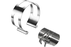 GJYSYP 2.5 Inch Stainless Steel Exhaust Clamp, Universal for Welding and Exhaust Pipe Repair (2.5 inches)