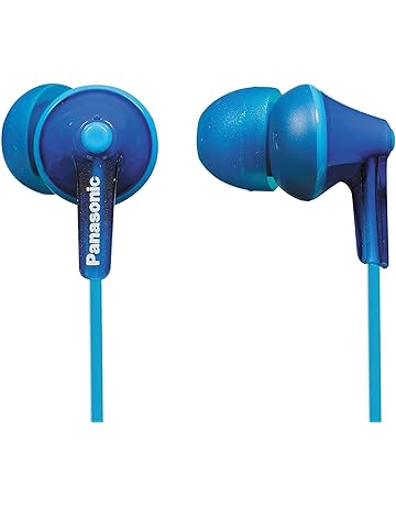 Panasonic RP-HJE125E-A Auriculares Boton con Cable In-Ear (Headphone Sonido Estéreo para Móvil, MP3/MP4, Diseño de Ajuste Cómodo, Imán Neodimio 9mm, Presión de Sonido de 97 dB), Color Azul, 17