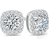 Moissanite Stud Earrings 925 Sterling Silver Lab Created Earrings for Women Men DOJOJOSA Jewelry Gifts
