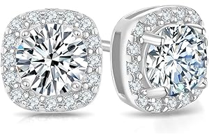 Moissanite Stud Earrings 925 Sterling Silver Lab Created Earrings for Women Men DOJOJOSA Jewelry Gifts