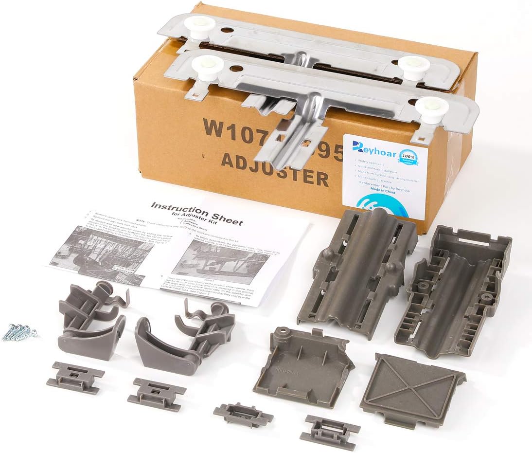 (Upgraded) W10712395 Dishwasher Rack Adjuster Metal Kit by