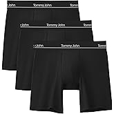 Tommy John Men's Essential Luxe Viscose Derived from Bamboo 6" Mid-Length Boxer Brief Underwear