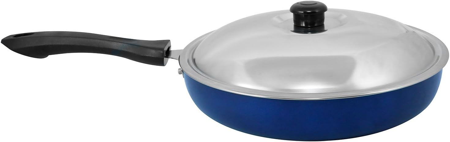 Walnuts Non-Stick Aluminium Blue Frying Pans (24 cm*4 cm)