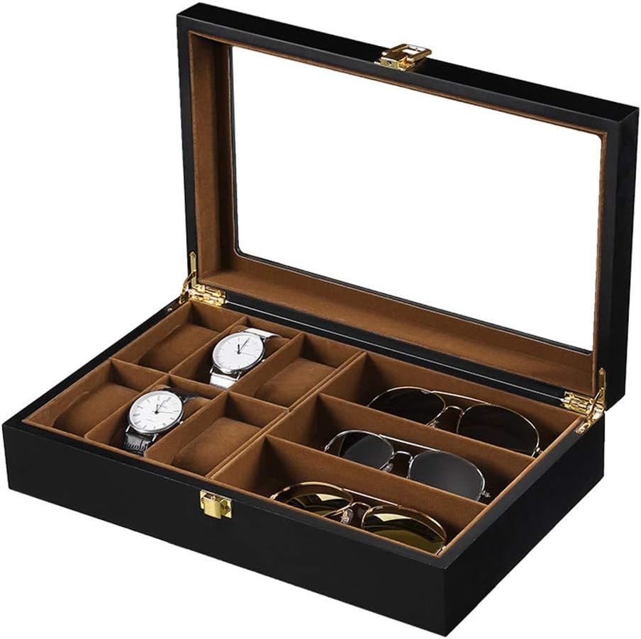 XZGG Eyewear Storage Box Organiser Sunglasses Display Storage Box Glass Jewellery Ring Bracelet Display Case Storage Organizer Collector Jewellery And Watches