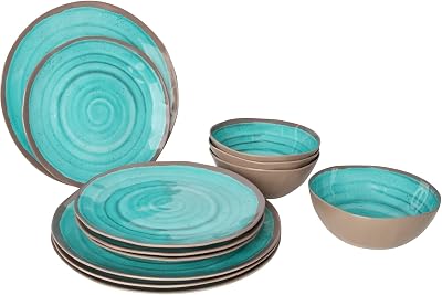 - Vajilla - Halo - 12 Piezas - Aqua
