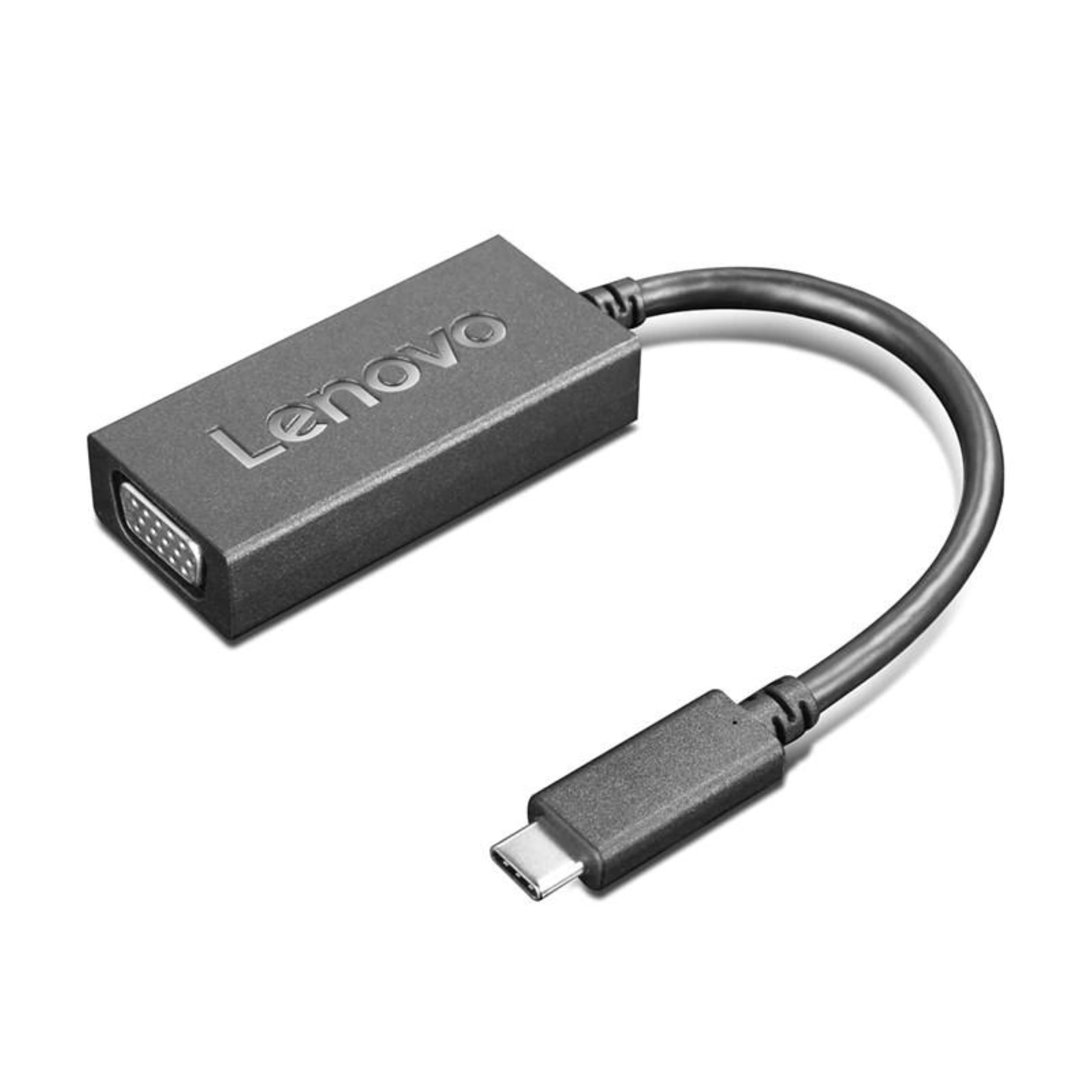 Lenovo 4X90M42956 USB-C to VGA Adaptor Cable - Black