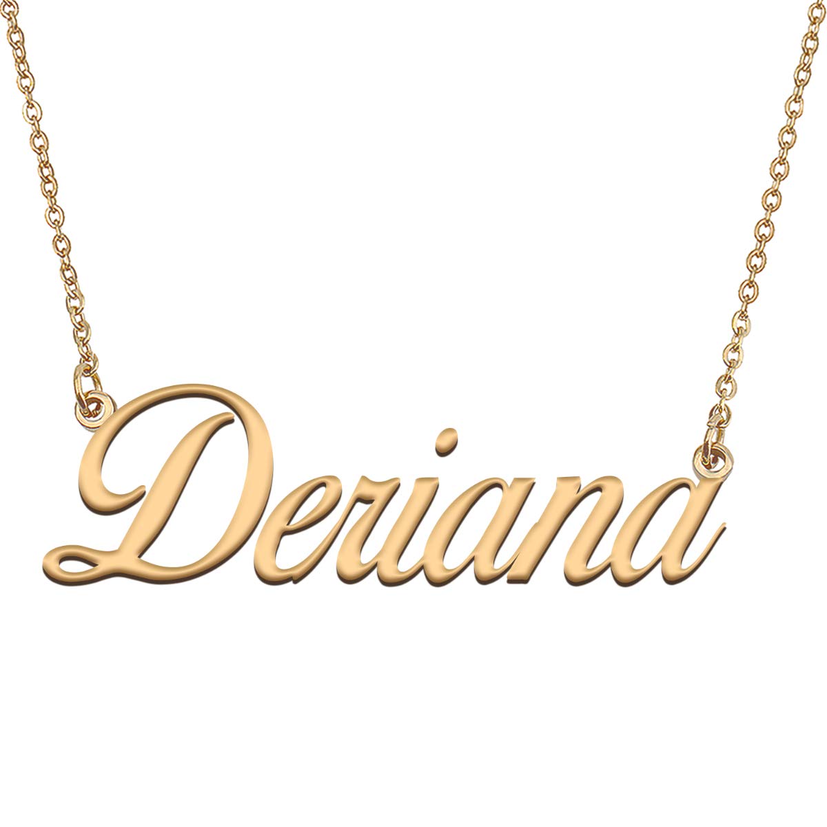 HUAN XUN Customized Custom Simple Any Name Necklace