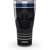 Tervis Traveler NHL Toronto Maple Leafs - Night Game Triple Insulated Tumbler Travel Cup Keeps Drinks Cold & Hot, 30oz, Stainless Steel