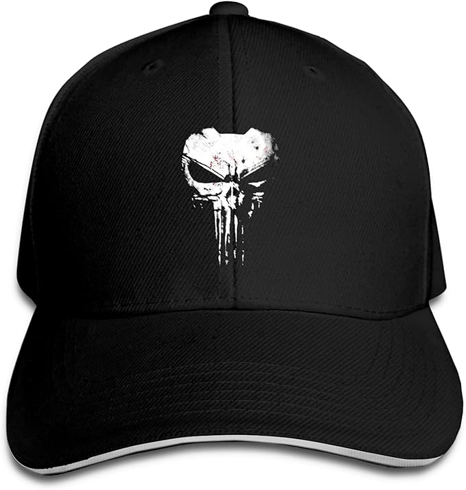 P&P The Skull Baseball Caps Men's and Women's Hat Black Amazon.co.uk