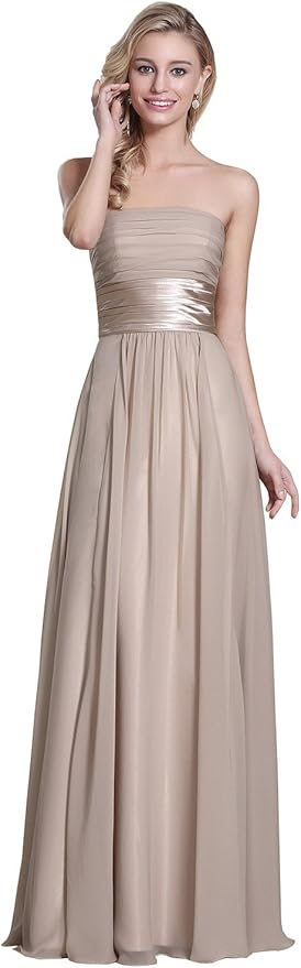 amazon grey bridesmaid dress