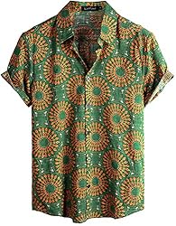 VATPAVE Mens Casual Hawaiian Shirts Short Sleeve