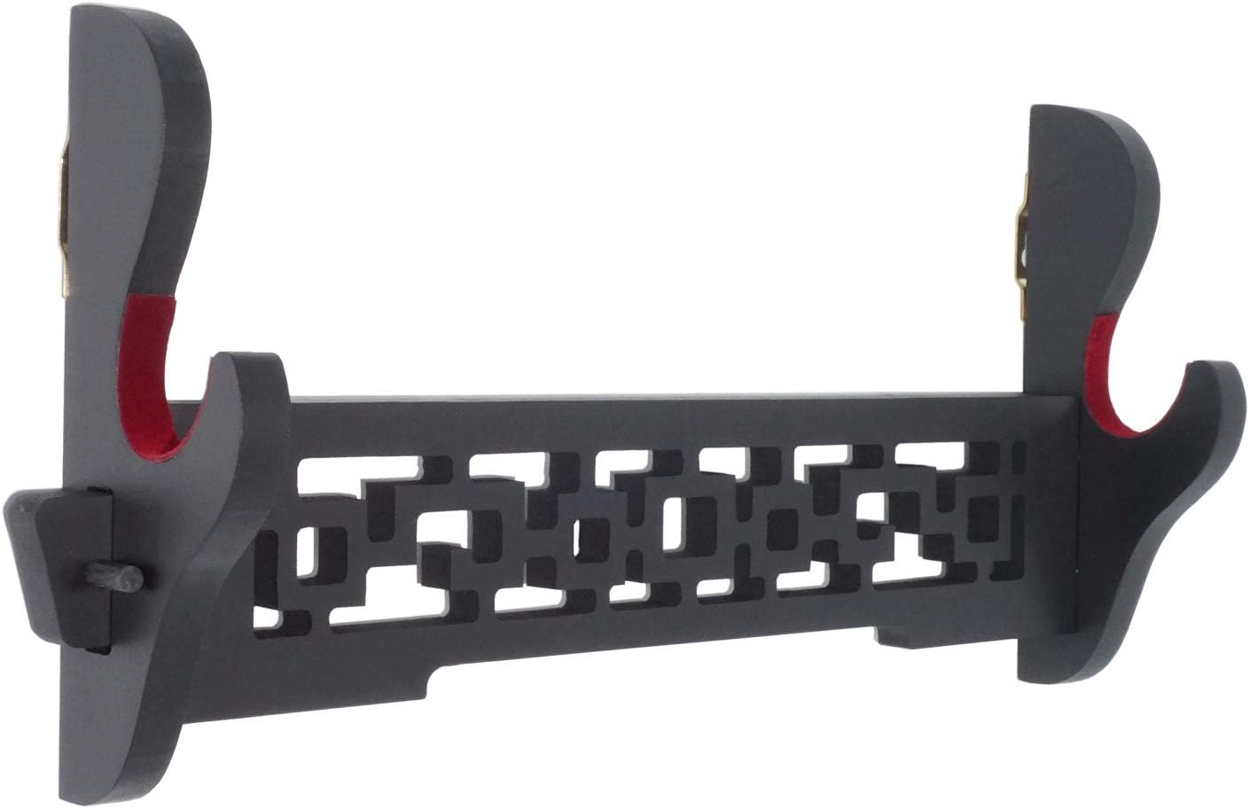 Padded Sword Holder Wall Mount Samurai Sword Katana Wakizashi Display Holder Stand Bracket Hanger 1-Tier (X - Padded)