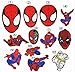 Astra Gourmet Spiderman Embroidered Iron/Sew on Patches Cloth Appliques for Hat Jacket Hoodie Backpack Ideal Gift - Set of 12