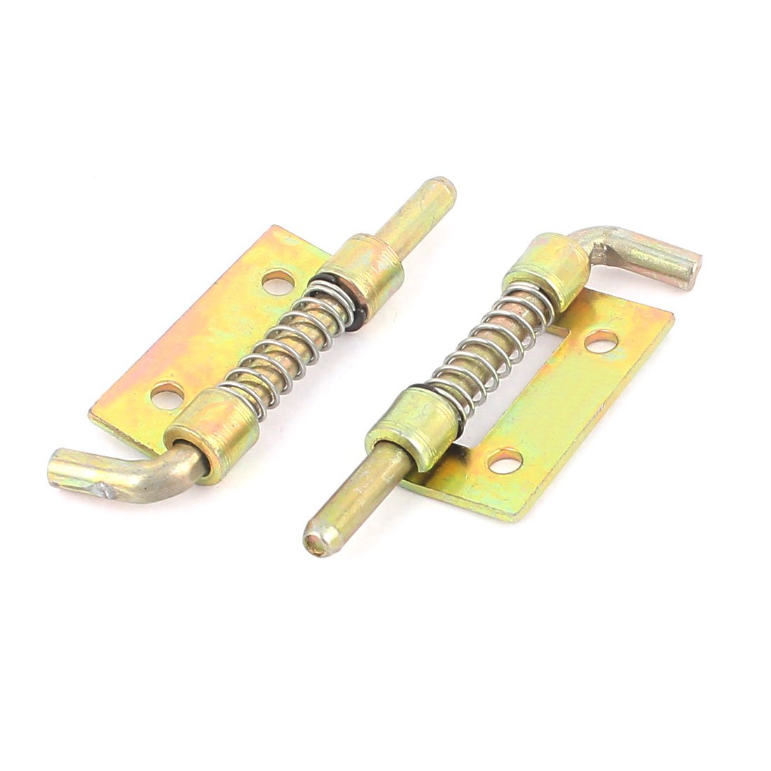 Sourcingmap 4pcs Cabinet Door 55mm Long Spring Loaded Metal Left Barrel Bolt Latch