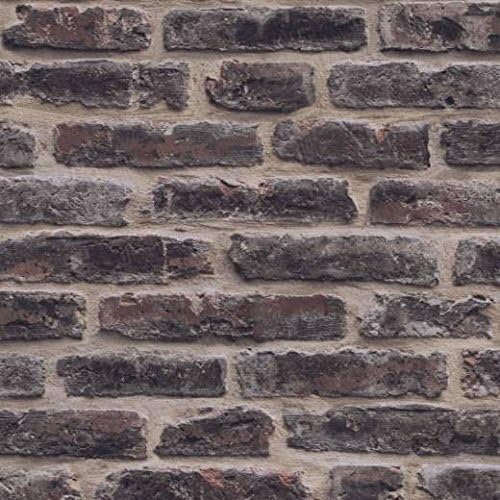 3d Washable Blown Vinyl Rustic Brick Effect Wallpaper Amazon Co Uk Kitchen Home