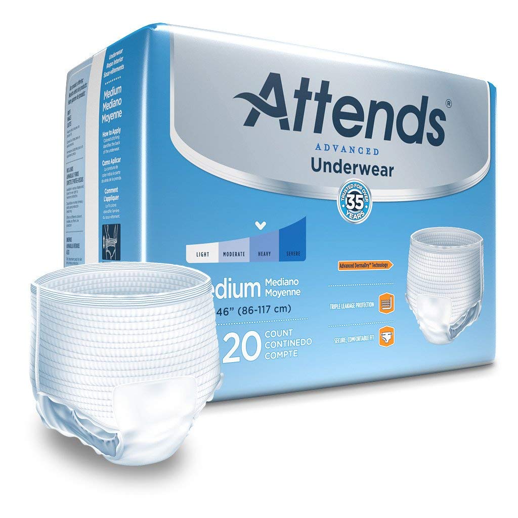 Attends® Super Plus Absorbency UnderwearSize Medium Waist