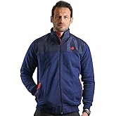 Bright Moons Men's Casual Knitted Cardigan Sweater, Zip-Up, 2 Front Pockets, Slim Fit, Lightweight for Casual & Semi-Formal