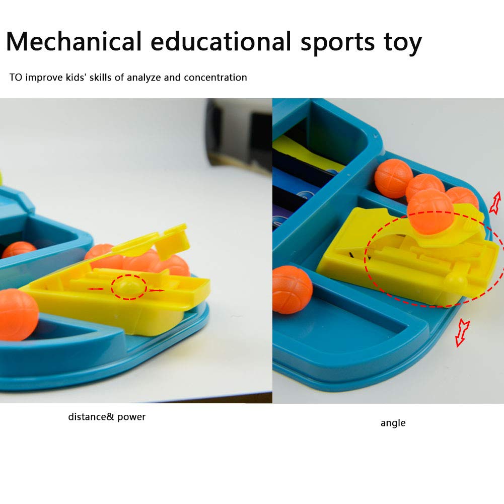 Mini Desktop Basketball Game Tabletop Shooting Toy Classic Arcade Games Family Party Interactive Toy with 6 Balls&3 Hoops for Sports Fans