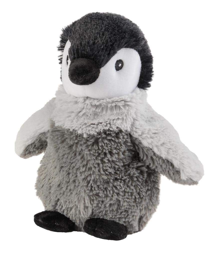 Warmies - Microwavable Plush, with Soothing Lavender Scent - Penguin, Grey (Grau Grau) — image 1