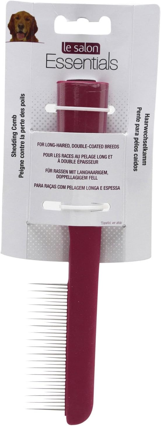 Le Salon Essentials Shedding Dog Comb, 37-Pin