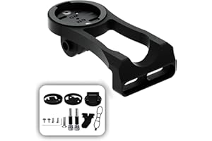 YADERJOVE Out Front Mount for Garmin,Wahoo Bike Computer Mount Suitable for 32mm Center Stem Bolts Bike Handlebar,Cycling Extended Mount Compatible with Wahoo Elemnt,Bryton,Cateye,GoPro Full Range,Horn & lights