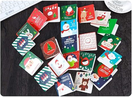 Amazon Co Jp Zhi Jin ミニラブリーカード 祝福 グリーティングカード クリスマス新年に最適なパーソナルギフト ホーム キッチン