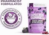 Vegums Super Iron Gummies - Vegan Iron Supplement - BlackBerry Flavor view 6