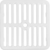 GSW Cast Iron Porcelain Floor Sink Top Grate with Ceramic Surface FS-TF, 9-⅜” x 9-⅜” x 1-¼” - Perfect for Restaurant, Bar, Bu