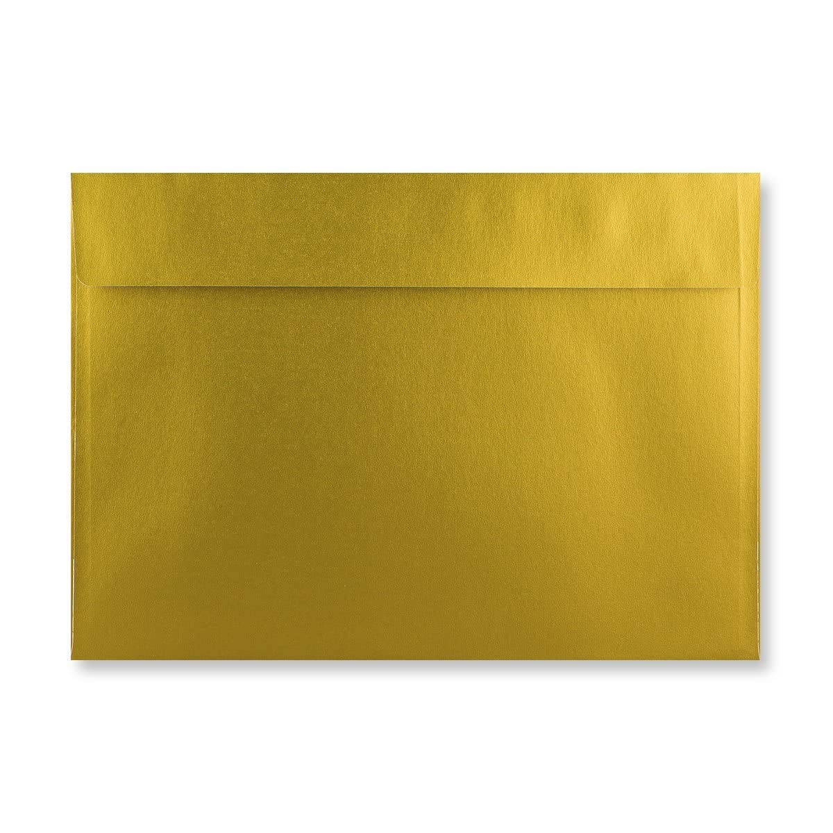 C6 Coloured envelopes for A6 Greeting Cards Christmas Cards Wedding Invitation Crafts 114x162mm - Pack of 12 envelopes (Metallic Gold P&S)