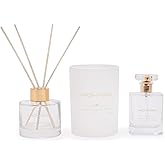 Aroma360 - Dream On - Paris Collection - 3 Piece Set - Scented Candle, Reed Diffuser & Room Spray - Bright White Tea, Sweet Vanilla, & Earthy Cedar - Aromatherapy - Essential Oil - Home & Office