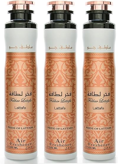Arabian Air Freshener Bundle 3 x 300ml Fakhar Lattafa Rose Gold Dubai Luxury