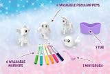 Crayola Washimals Peculiar Pets Colour and Wash Playset Unicorn Dragon Owl Yeti view 5