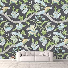 Wall Murals for Bedroom Traditional Flower Pattern Removable Wallpaper Peel and Stick Wall Stickers - 66x96 inches