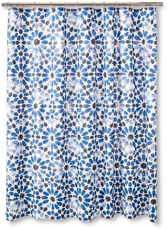 Sabrina Soto Havana Shower Curtain - Blue/Black