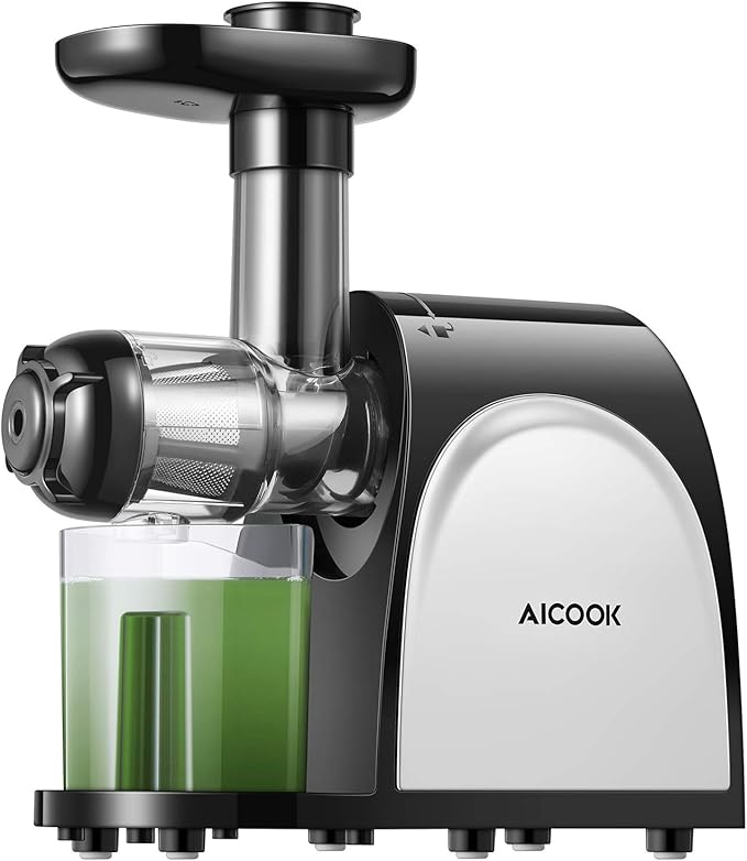 Juicer, Aicook Slow Masticating Juicer, Cold Press Juicer Machine Easy