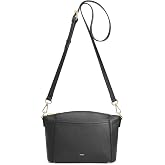 Kattee Leather Crossbody Bags for Women Travel Small Purse RFID Bag | Top grain leather crossbody purse handbags with 6 card slots. Travel purse with RFID Blocking for travel and daily use