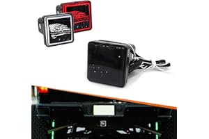 Adiil LED Brake DRL Trailer Hitch Light Brake Lamp Fit Trailer Hitch Cover 2" Towing & Hauling-US Do Not Tread On Me
