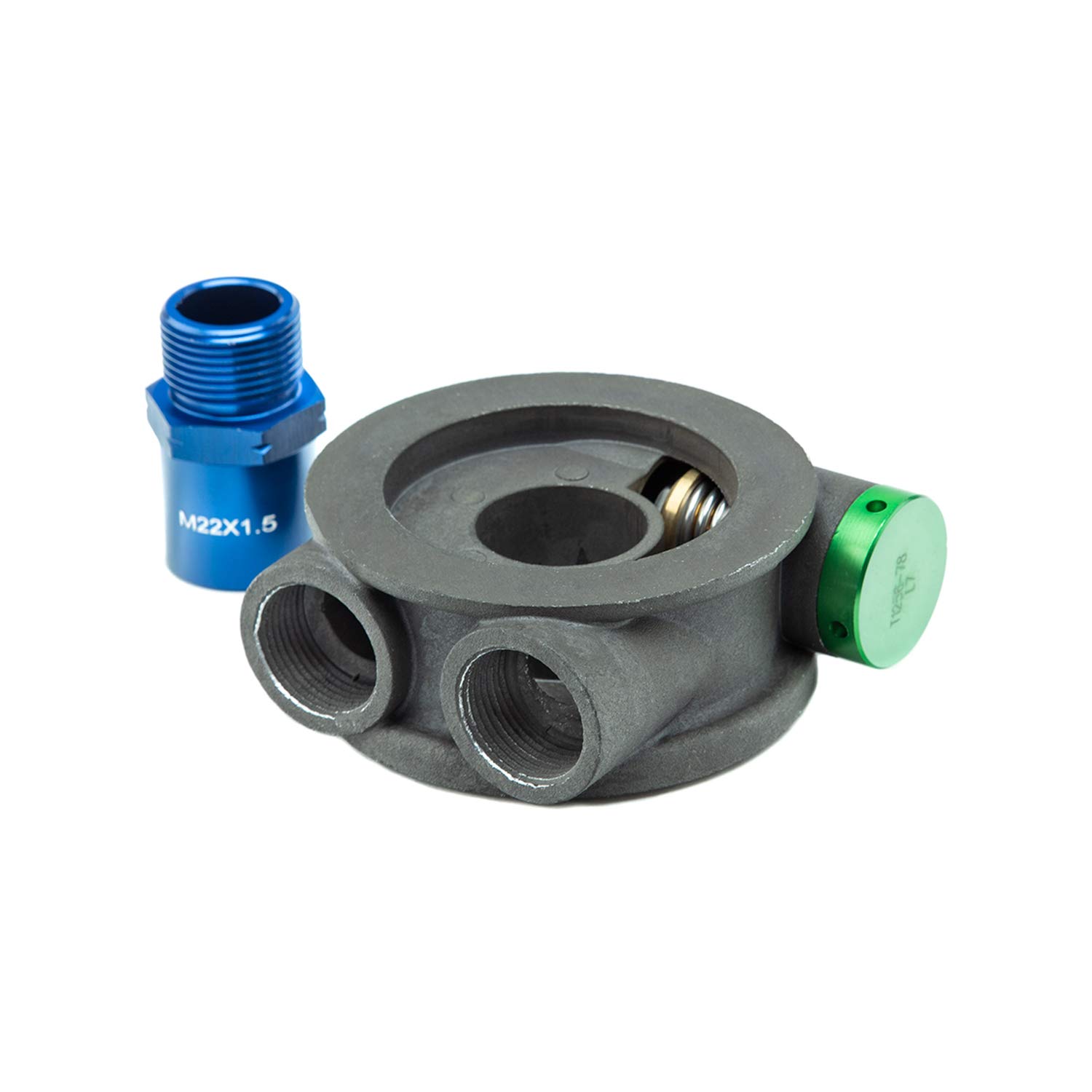 SETRAB19-SPT76-22-180-22 SUSA HyperFlow Sandwich Oil Filter Adapter M22x1.5 Nipple Thread, ProLine M22x1.5 Port Thread